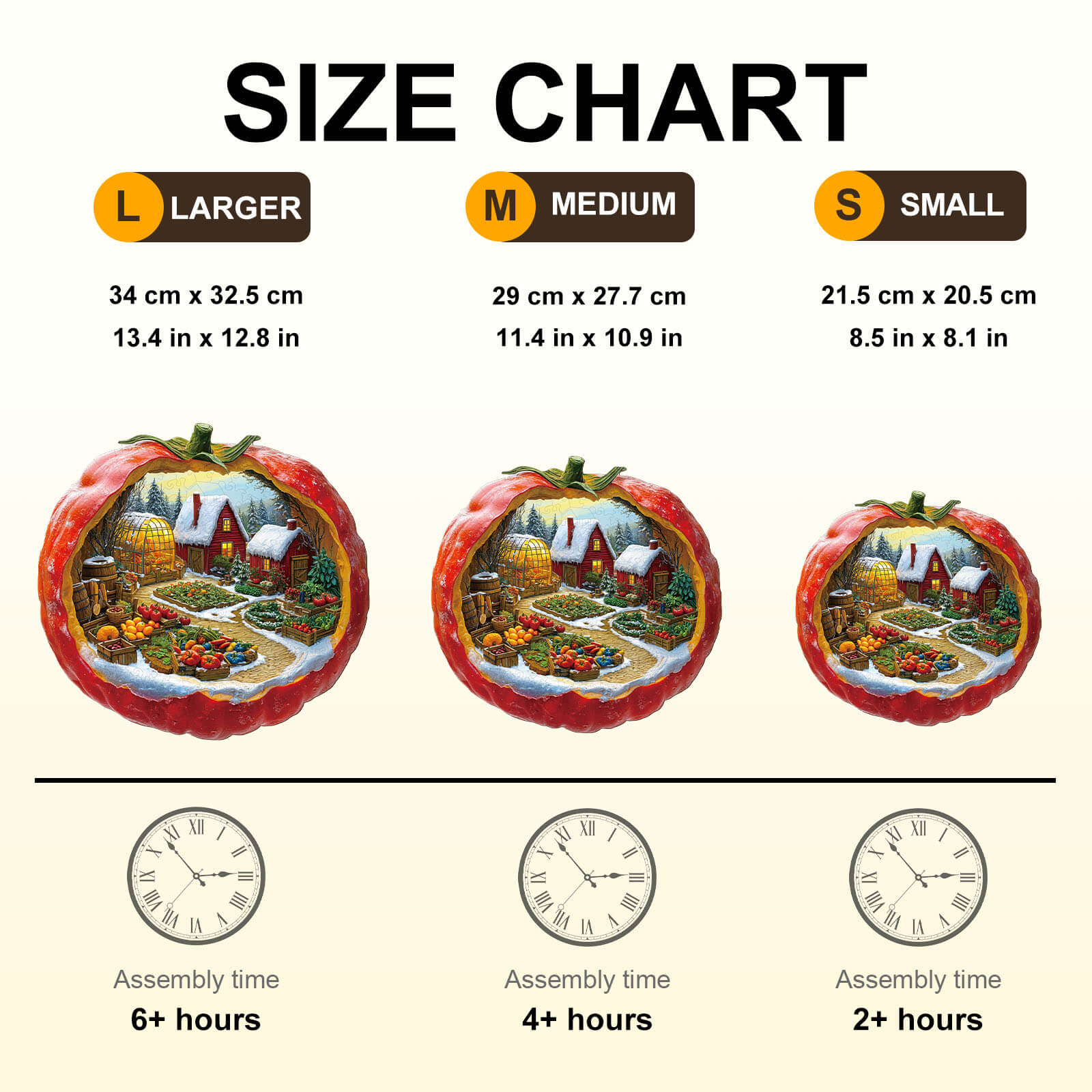 Tomato Winter Farm Wooden Jigsaw Puzzle