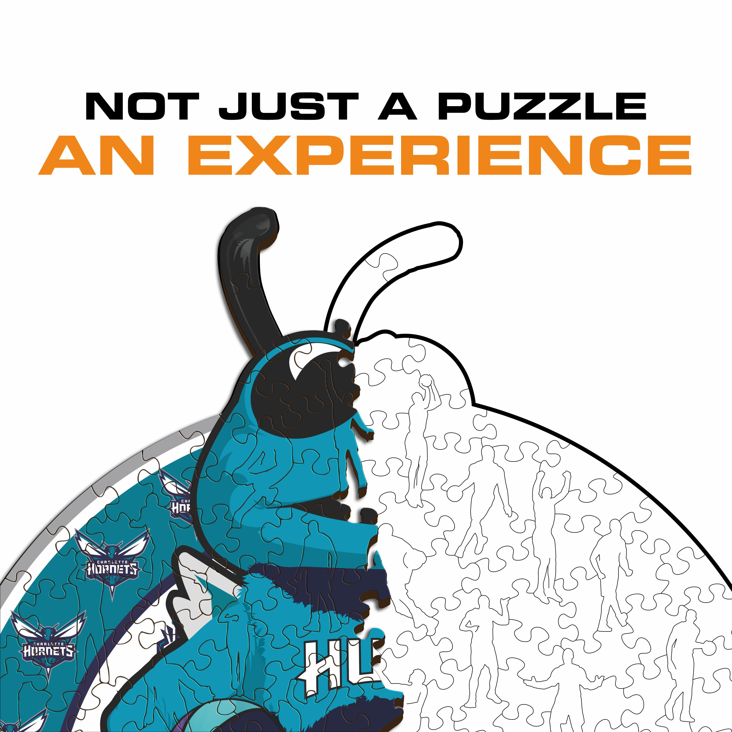 Charlotte Hornets™ Mascot - Wooden Puzzle