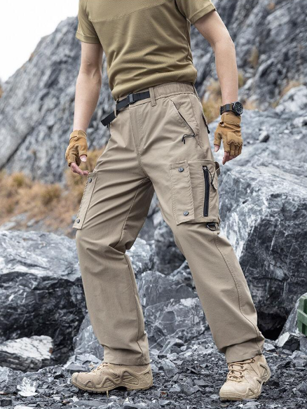 Men's Summer Outdoor Sports Trousers: Multi-Pocket, Loose-Fit, Plus-Size Cargo Pants