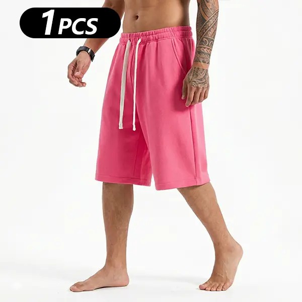 Men's Solid Pocket Waist Shorts