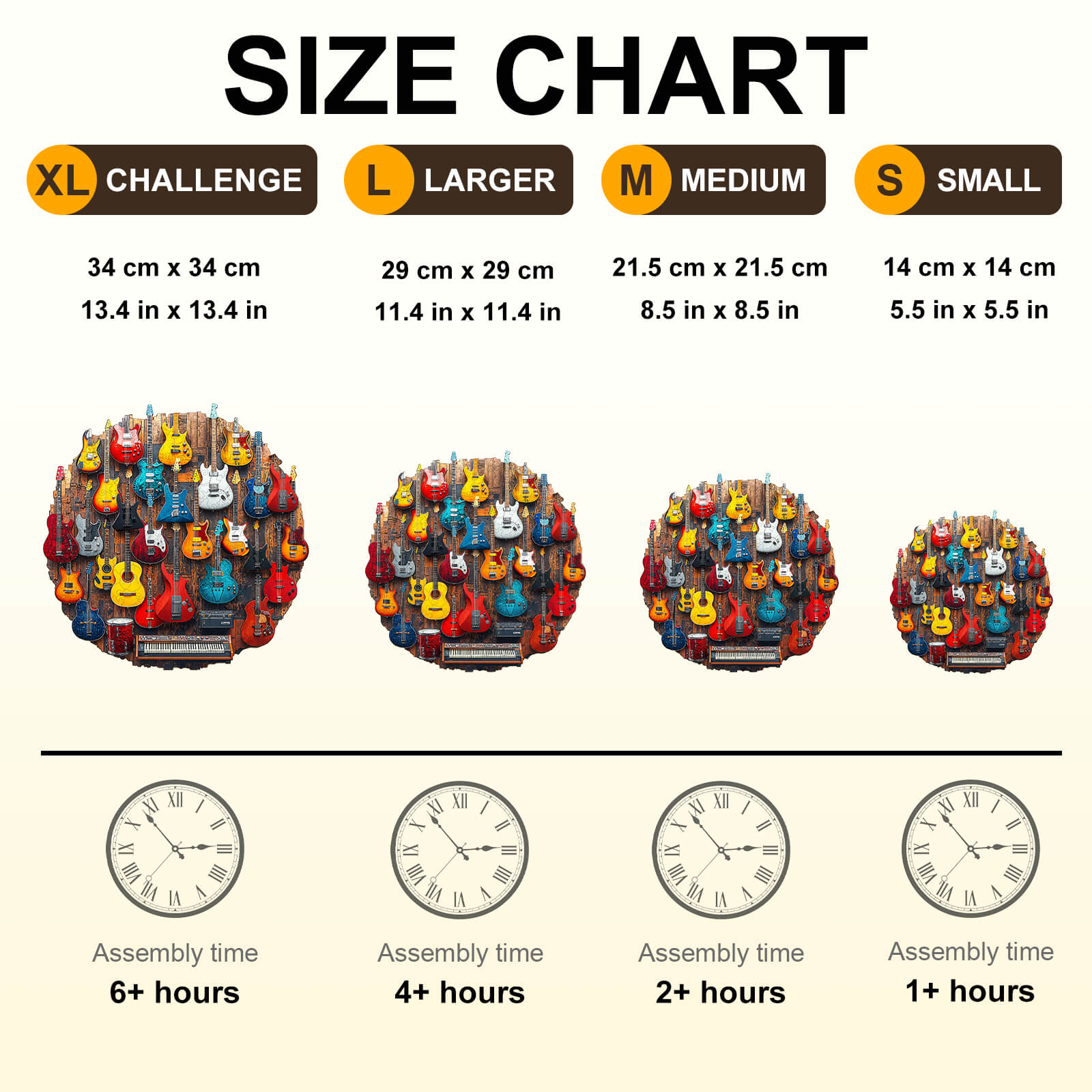 Guitar Wall Wooden Jigsaw Puzzle