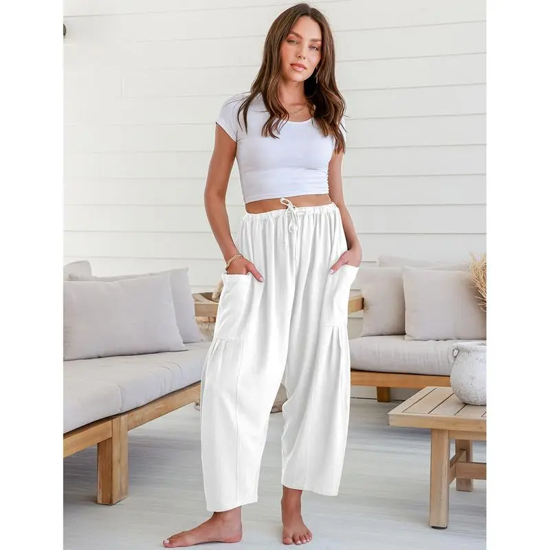 Womens Linen Wide Leg Pants (Less than $3 each!)