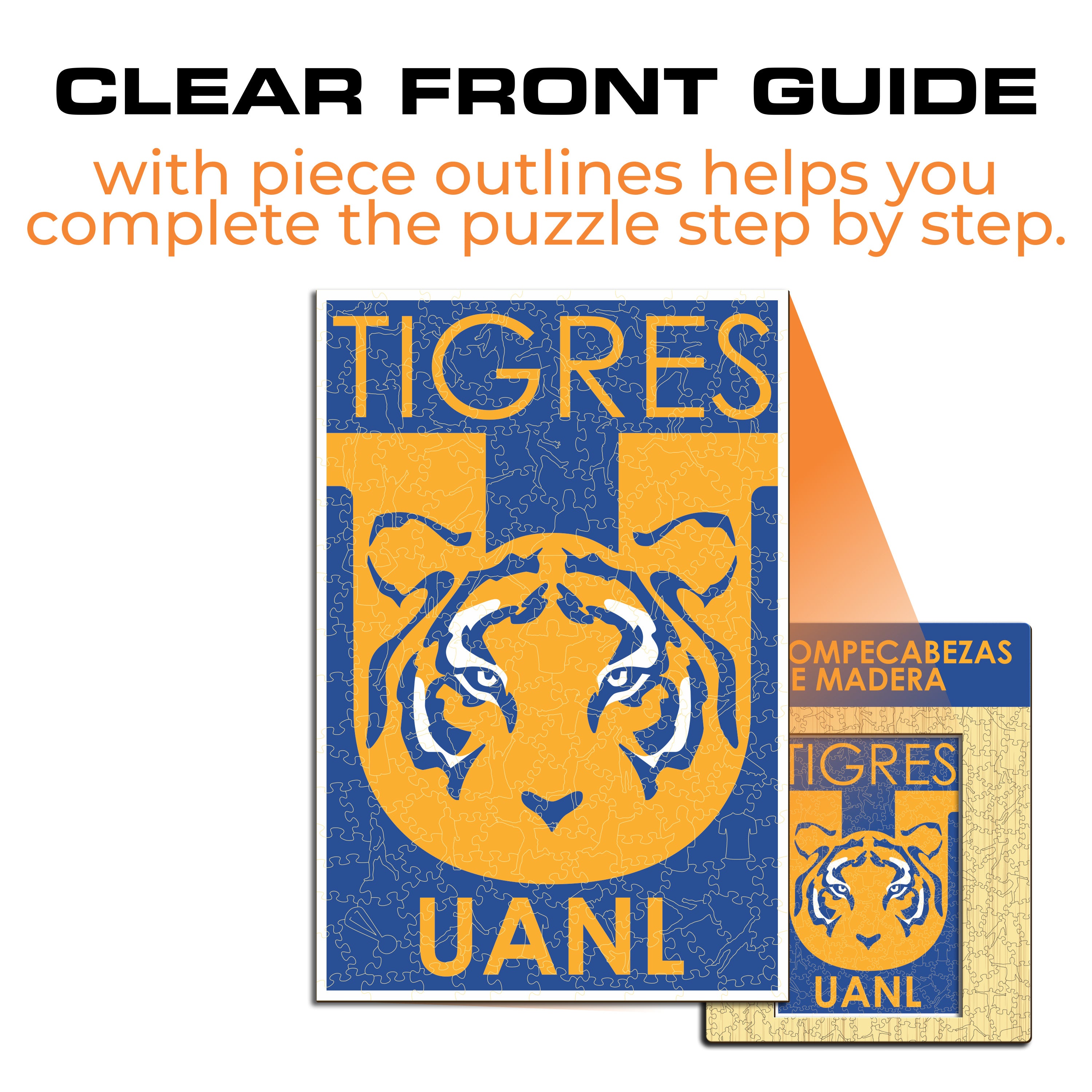 Tigres UANL® Logo - Wooden Puzzle