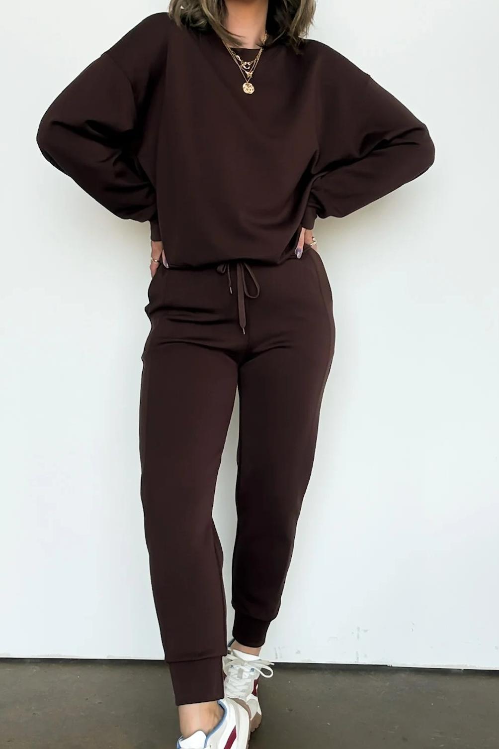 Sporty Chic Knit Joggers