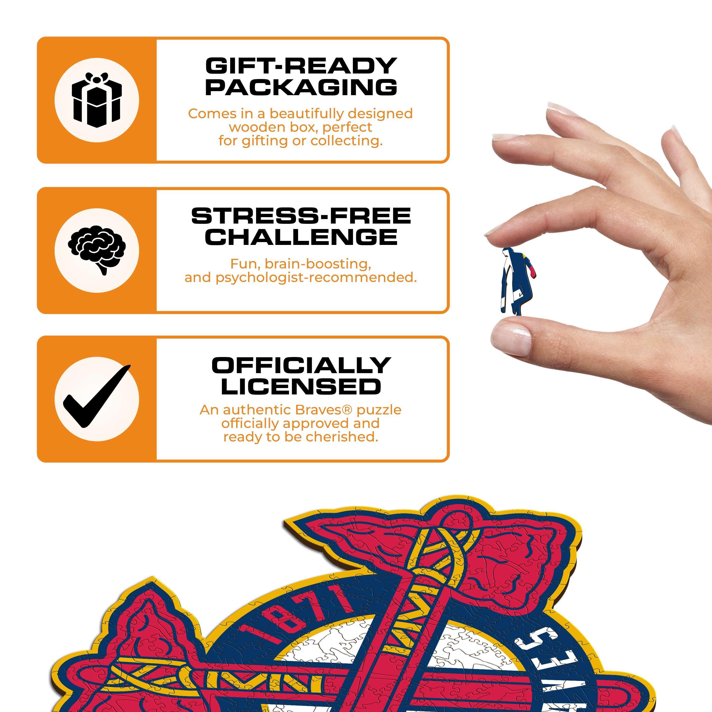 Atlanta Braves™ - Wooden Puzzle