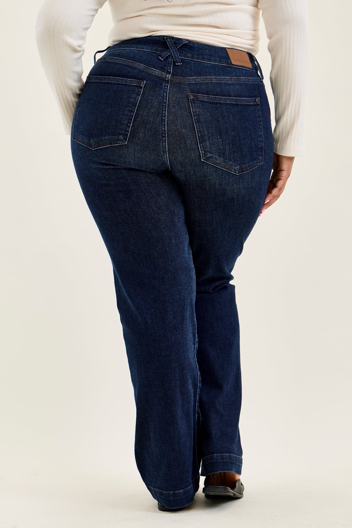 Penny Dark Indigo Trouser Wide Leg - PLUS