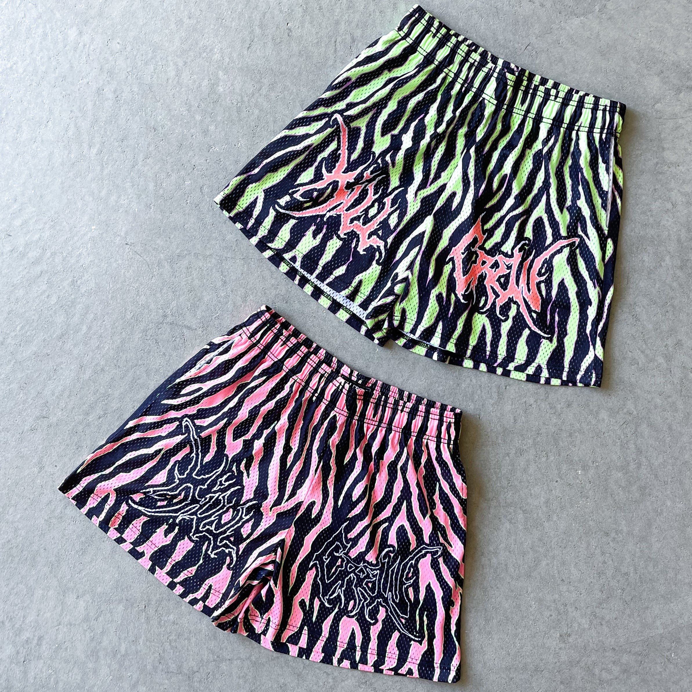 VENTED MESH SHORTS ALIEN - WATERMELON