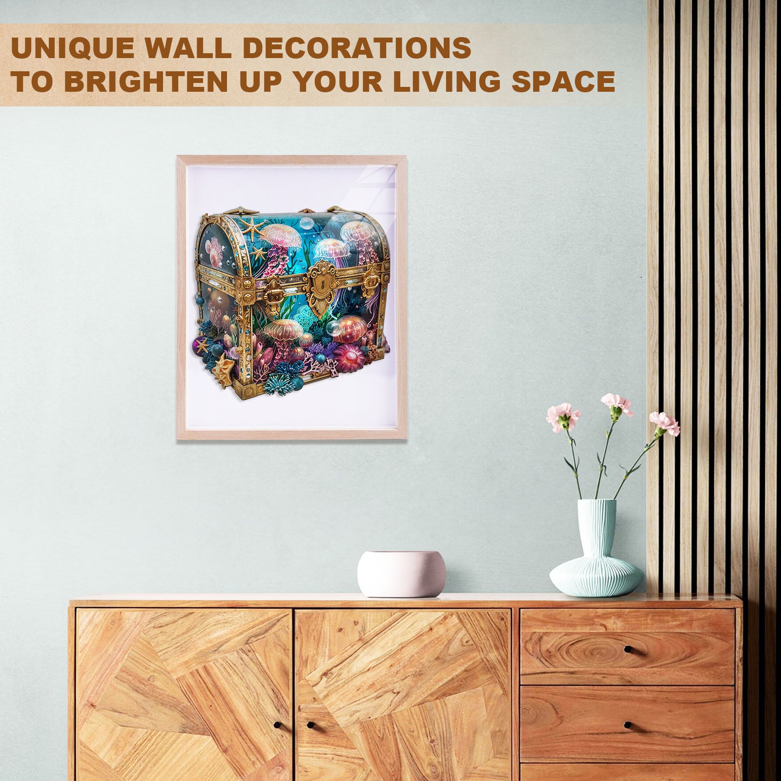 Jellyfish Chest Wooden Jigsaw Puzzle