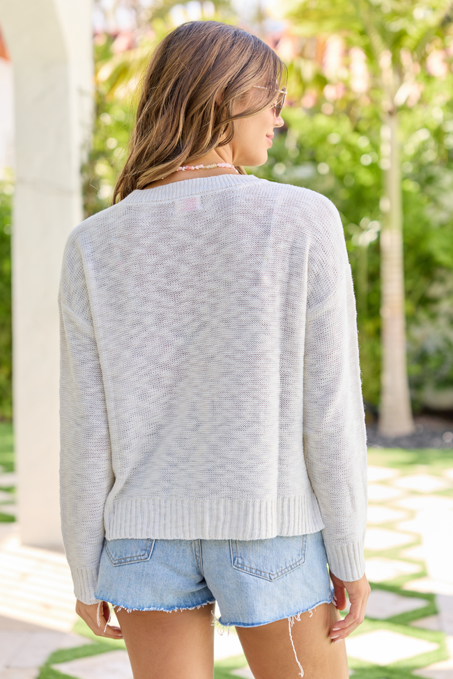 Lost In Paradise Multi Color Paradise Light Weight Sweater