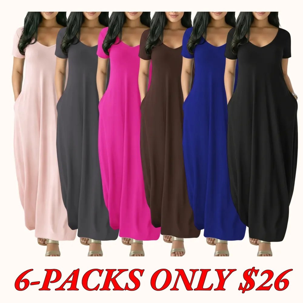 Women's Slim-Fit Long Coffee-Colored Dress