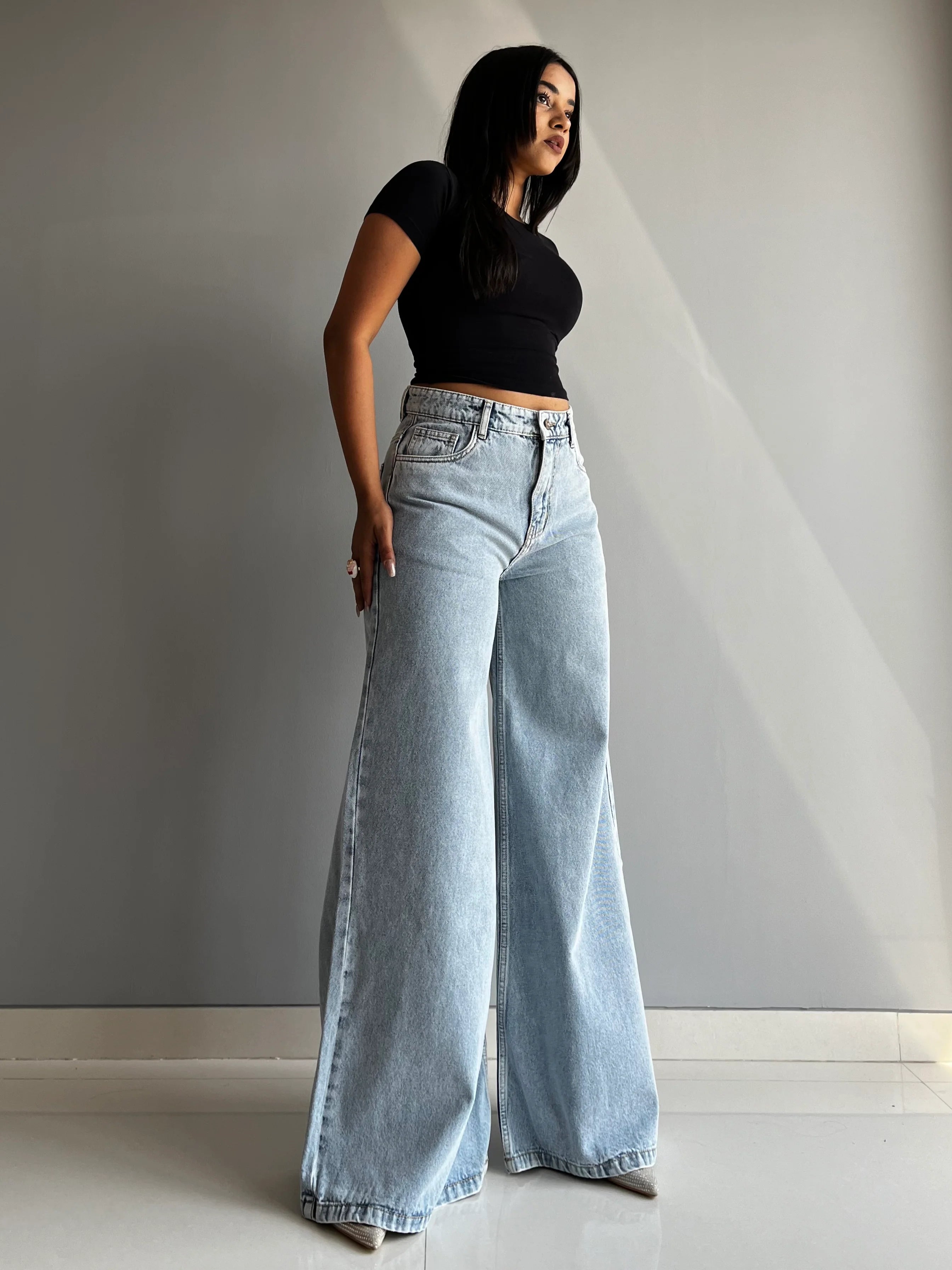 X Factor Extra Wide Leg Jeans