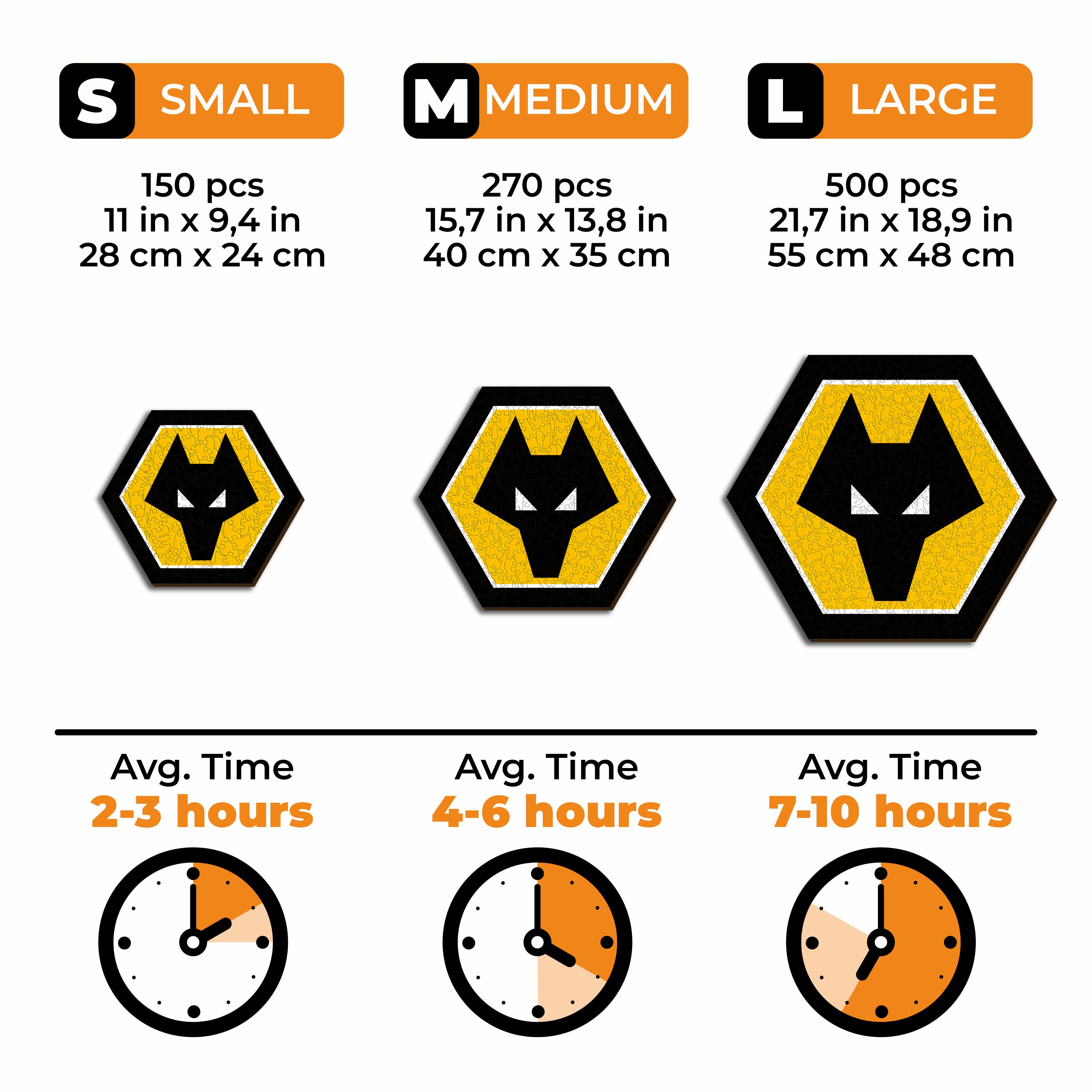 Wolves FC® Logo - Wooden Puzzle