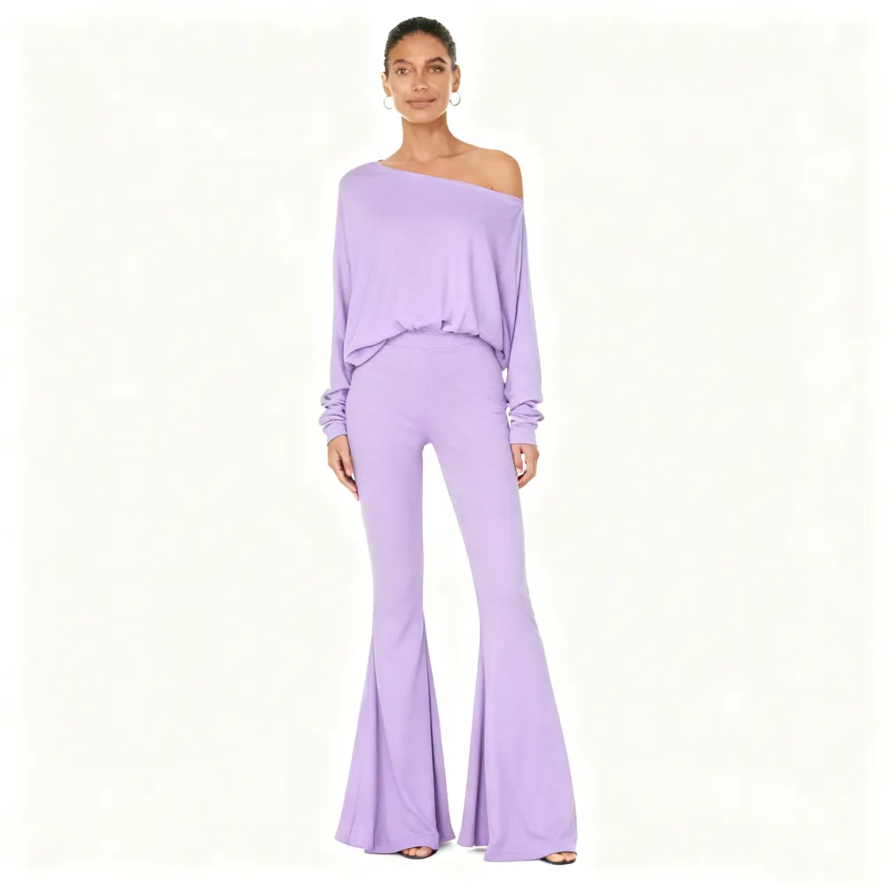 Women's Plain Two Piece Set