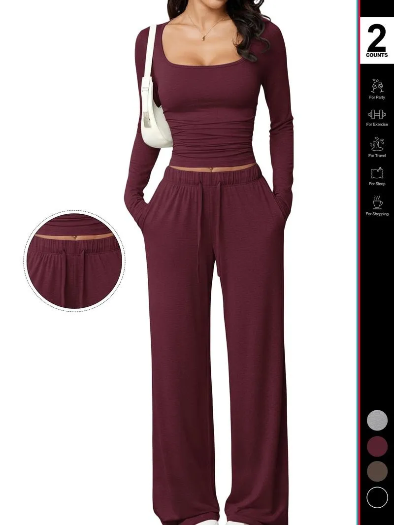 Women's 2 Piece Matching Lounge Set