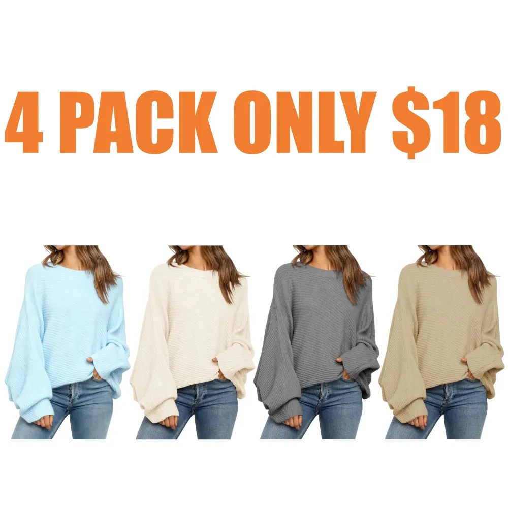Women's Round Neck Long Sleeve Sweater