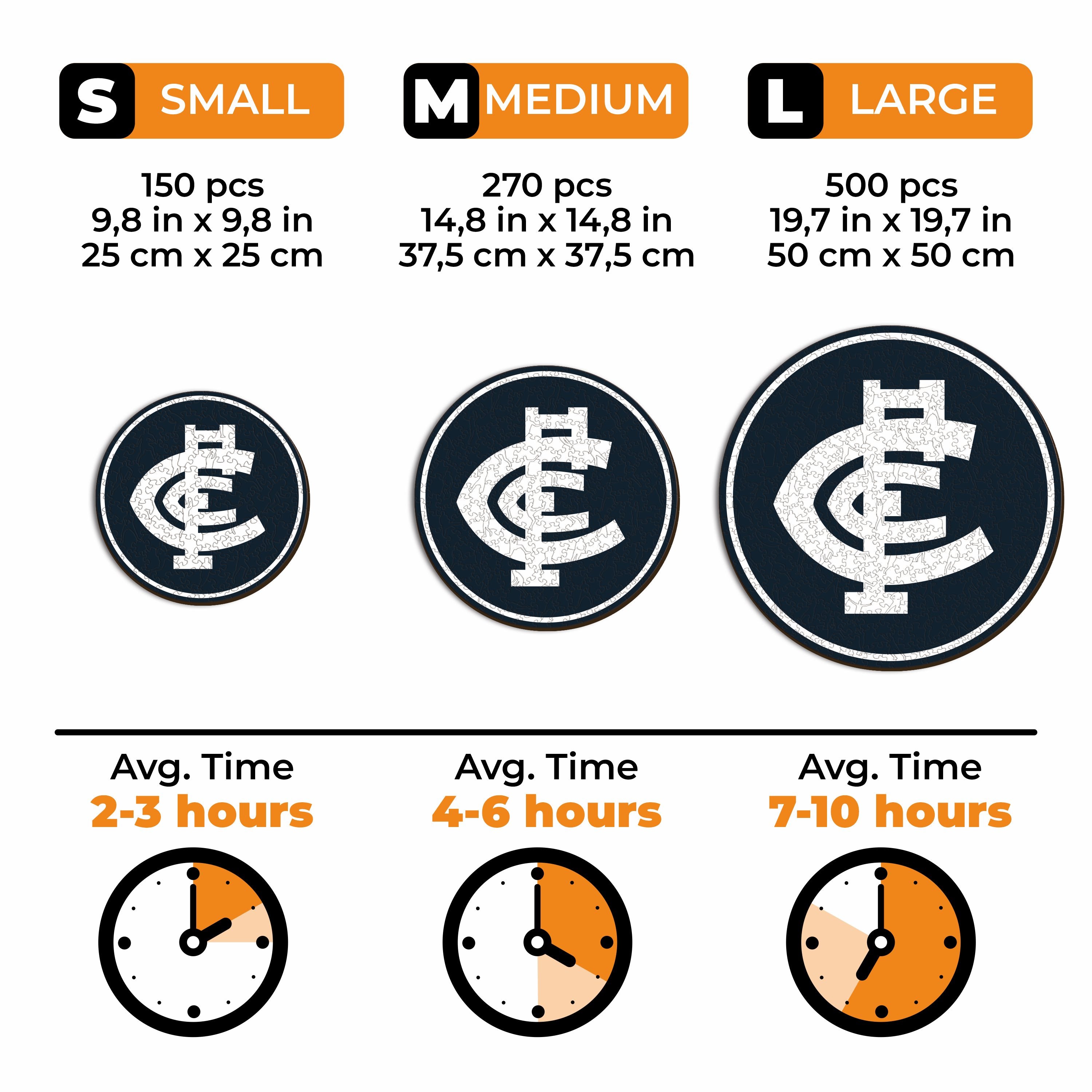 Carlton FC Logo - Wooden Puzzle