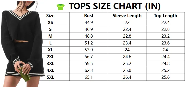 Women’s 2 Piece Knit Sweater & Mini Skirt Set