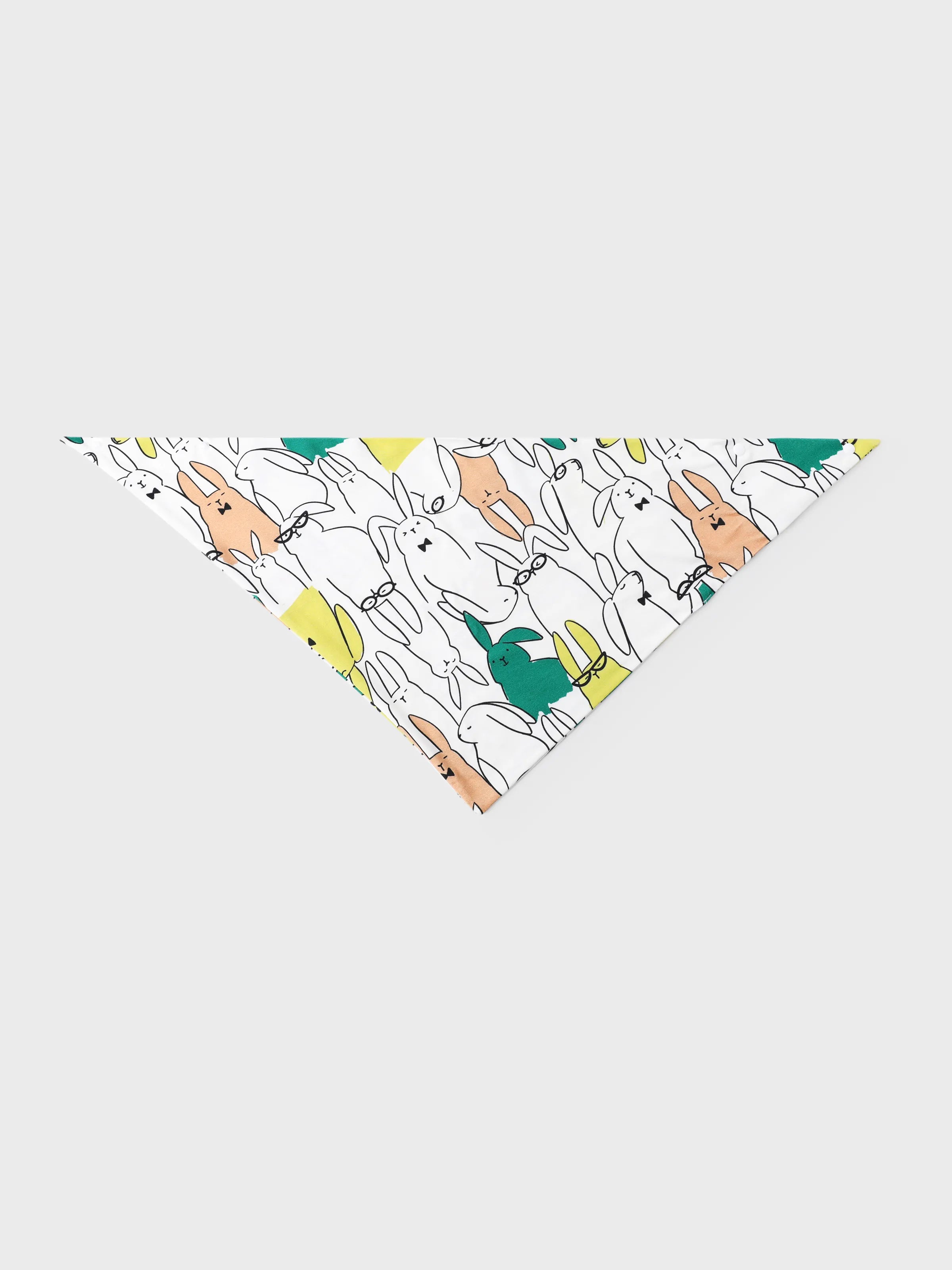 Bamboo Family Pajamas Rabbit Print Short-sleeve Matching Pajama Set (Snug-Fitting for Children) White