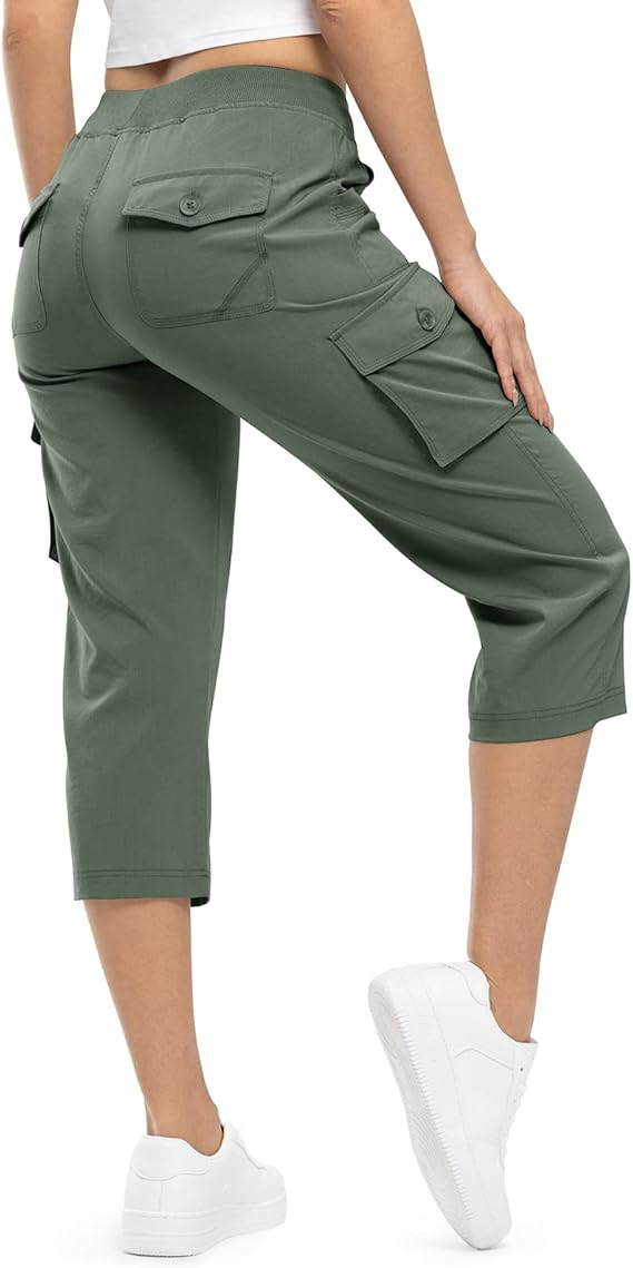 💝FINAL SALE💝 - Multi-Pocket Capri Cargo Pants