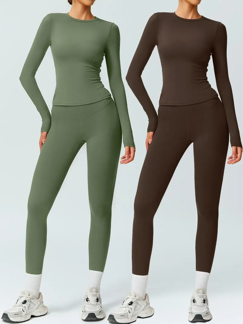 Women's Patchwork Yoga Sets, High Elastic Slim-Fit