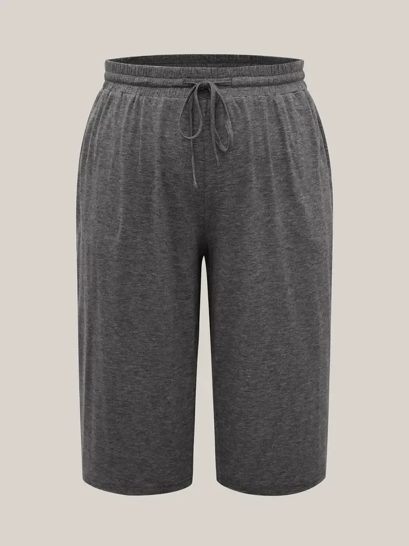 Color-block Knitted Drawstring Lounge Pants