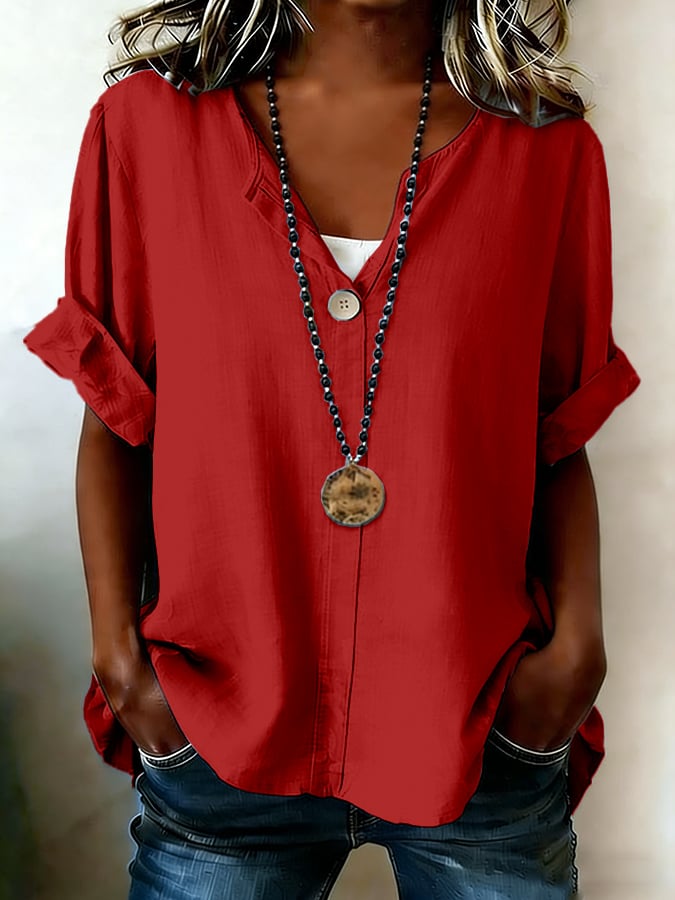 Women's Button-Down Casual Shirt- Fast Shipping