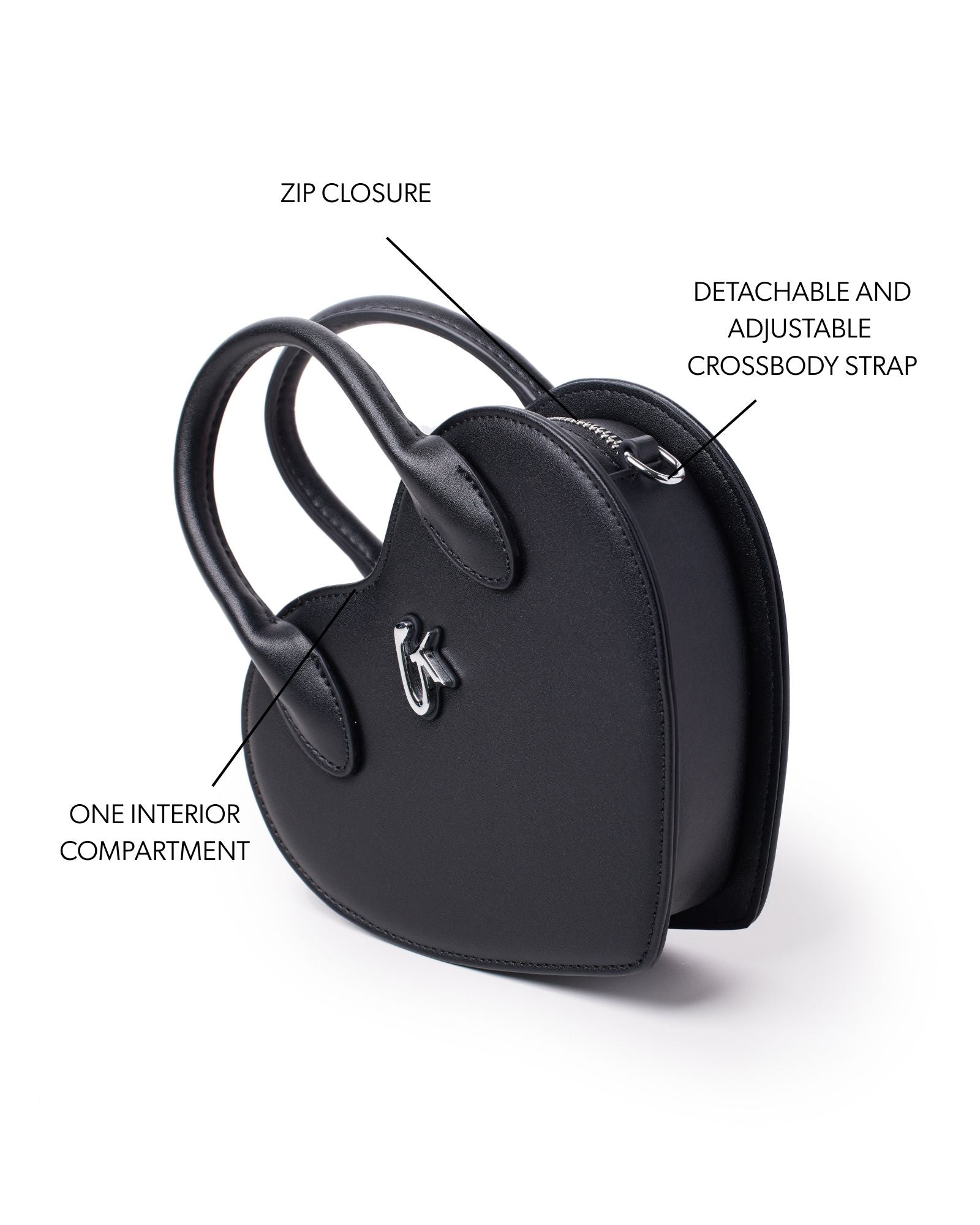 STANDARD HEART BAG - BLACK