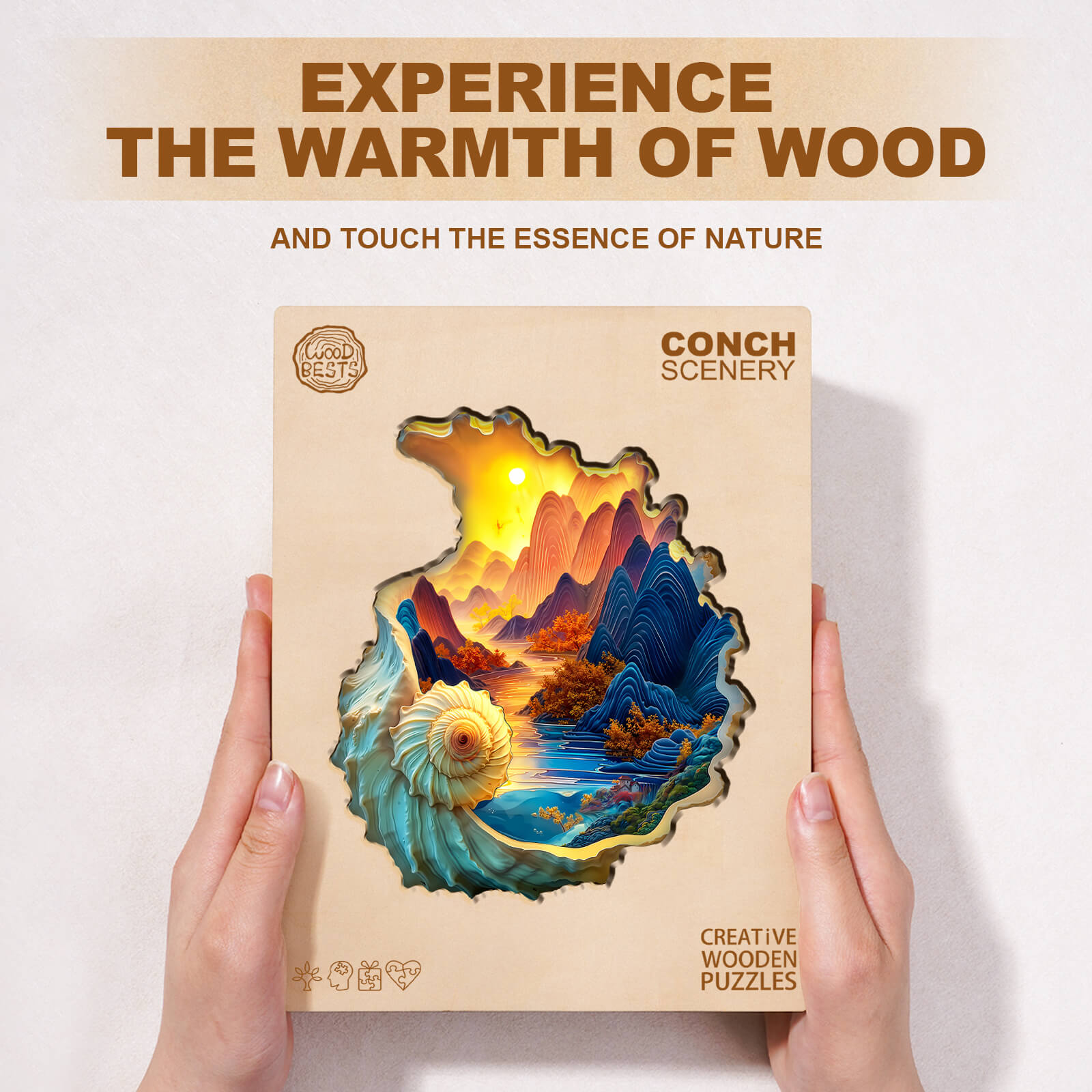 Conch scenery Wooden Jigsaw Puzzle