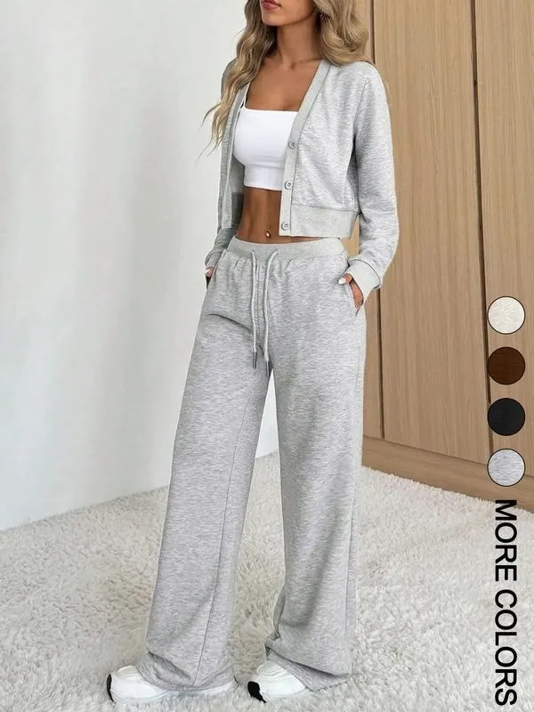 Women's Long Sleeve Jacket & Pants Set