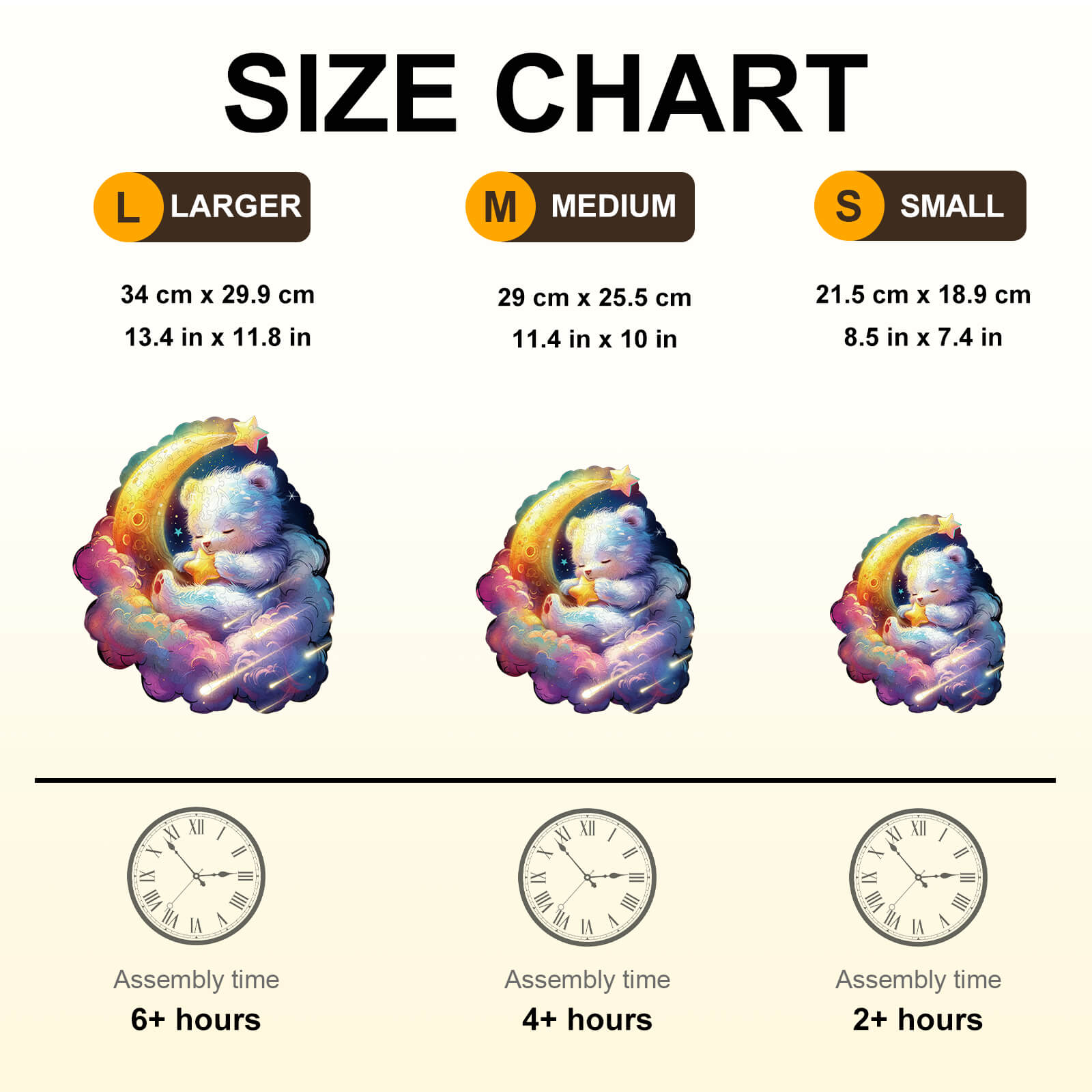 Sleep tight bear Wooden Jigsaw Puzzle