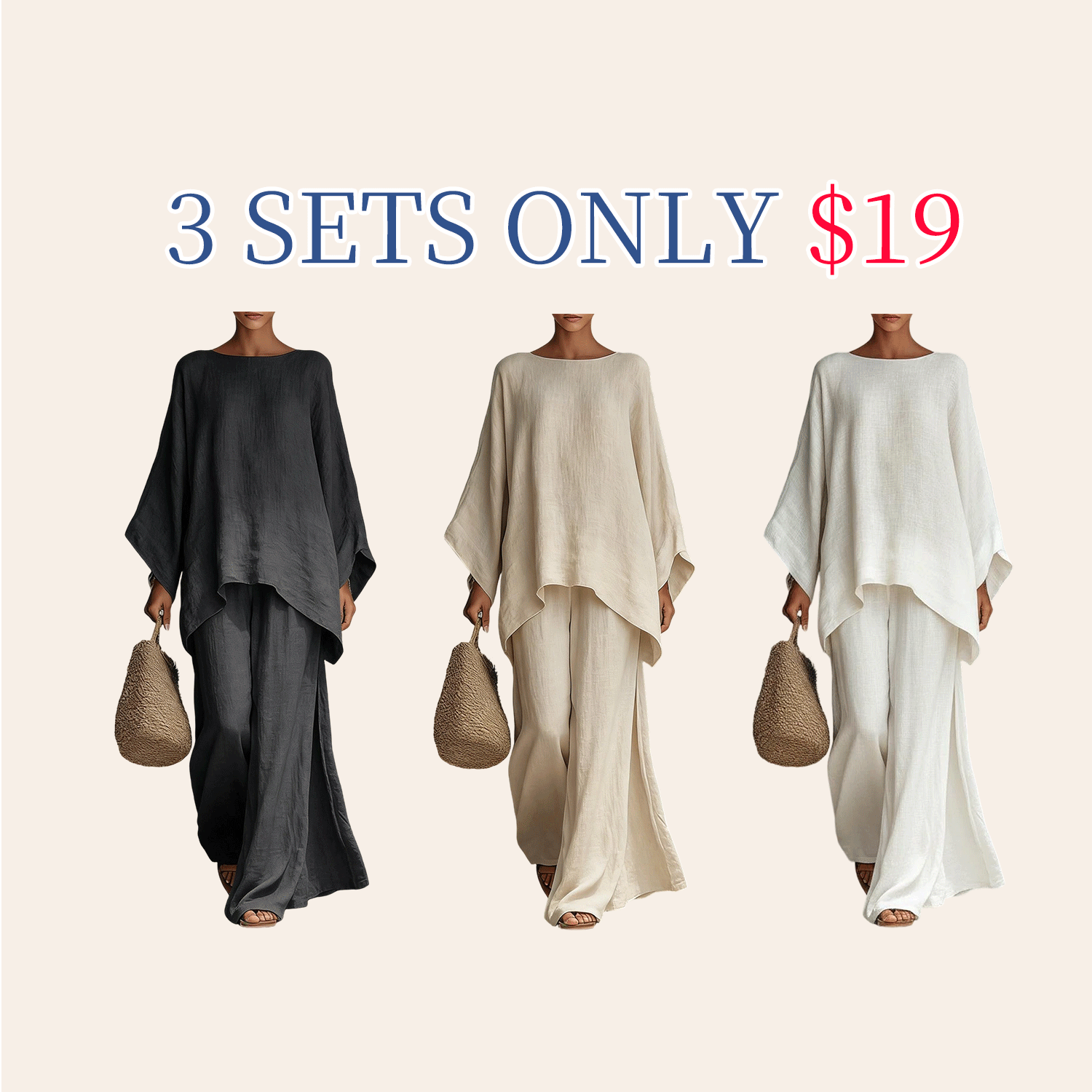 Boho Linen Two Piece Set