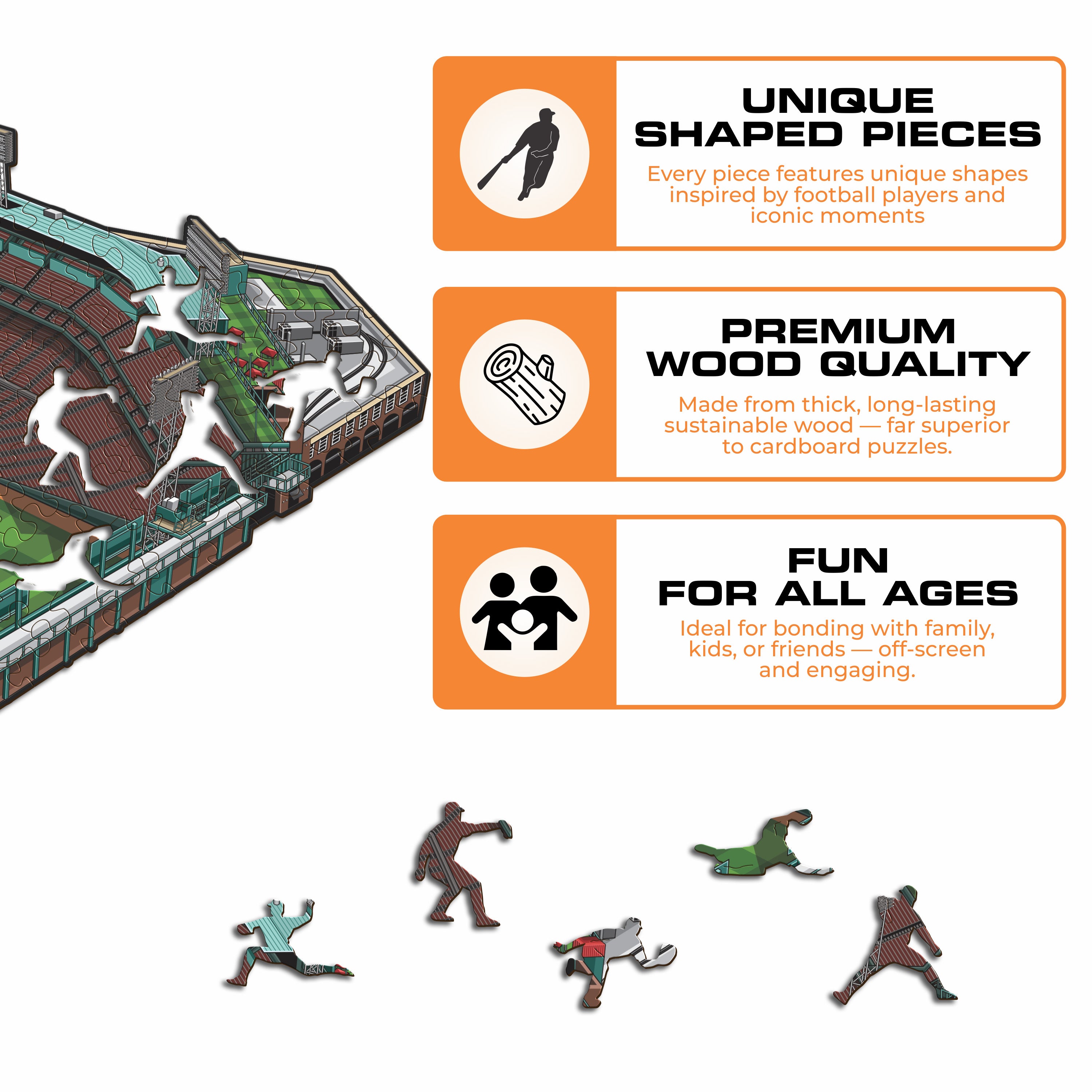 Boston Red Sox™ Fenway Park Stadium - Wooden Puzzle