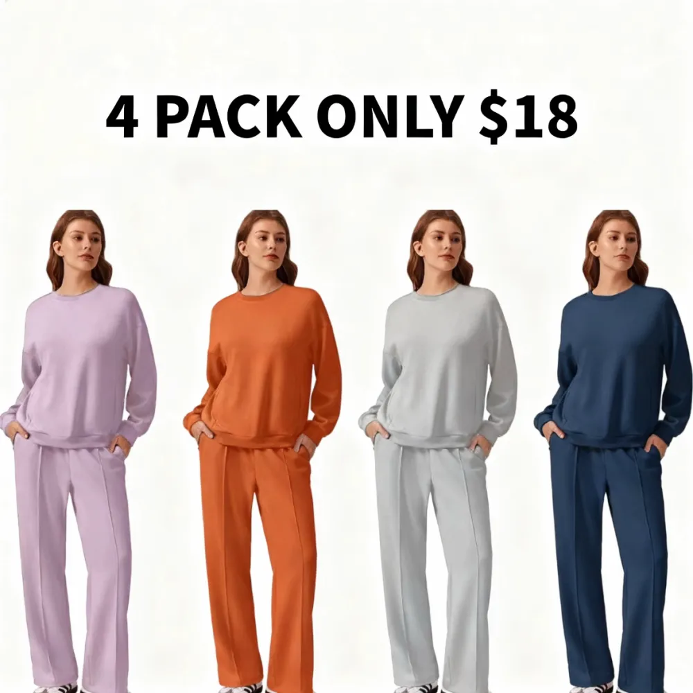 🔥Women's Casual Two-Piece Long-Sleeve Sweatshirt Set🔥