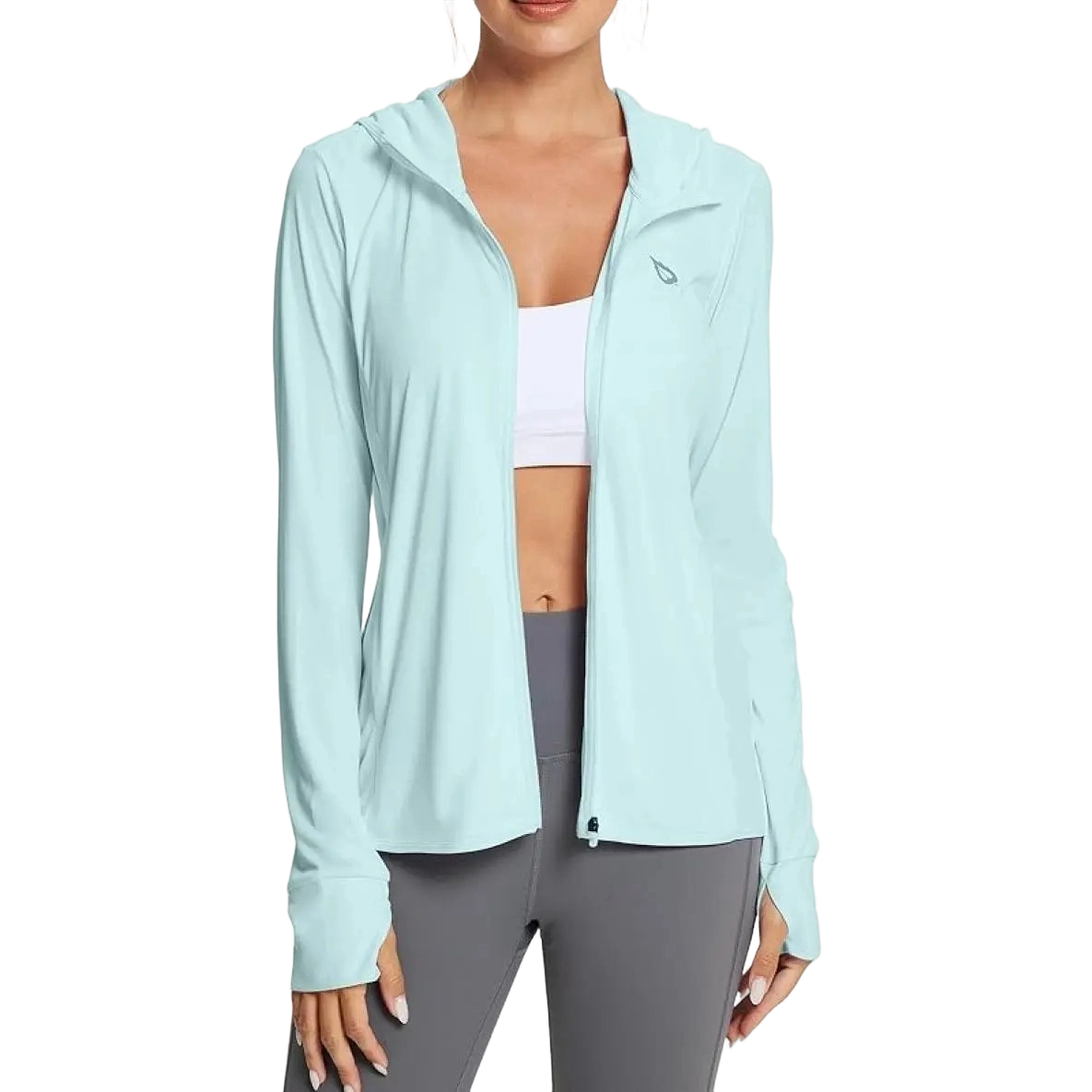 Women's UPF50+ Hoodie Sun Protection Shirts Lightweight Breathable SPF Jacket UV Cooling Long Sleeve Summer Outdoor Hiking Gardening Fishing