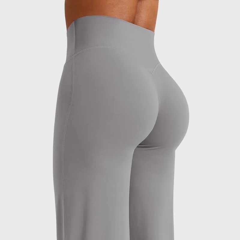No Front Seam High Waist Straight Leg Gym Yoga Pants