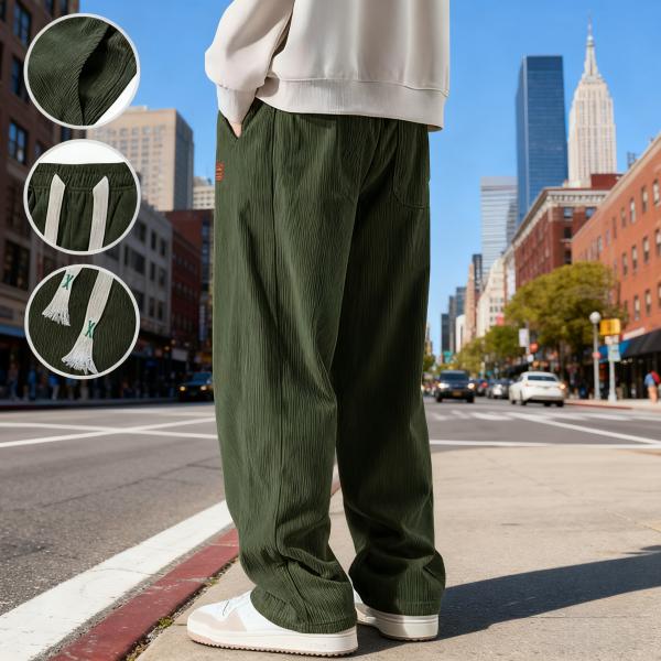 Men's Corduroy Relaxed Fit Drawstring Pants