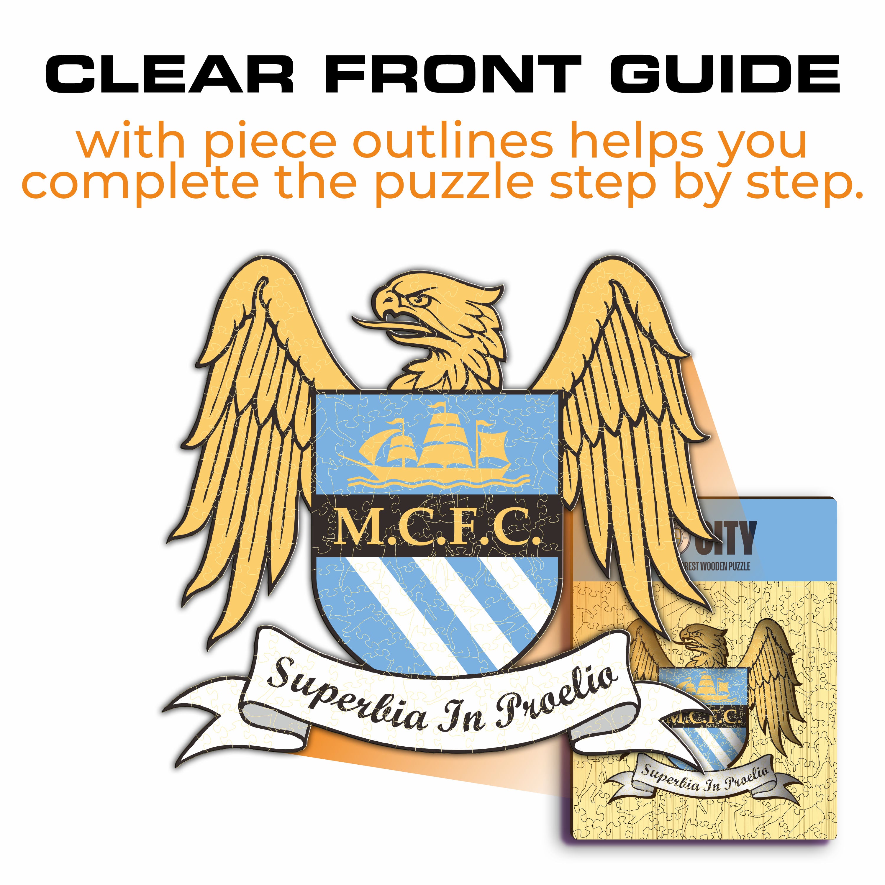 Manchester City FC® Retro Logo - Wooden Puzzle