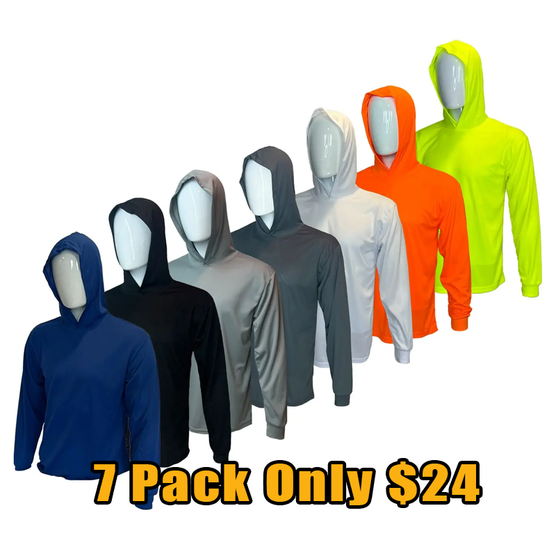 Men’s High-Visibility Quick-Dry Hooded Shirt Set