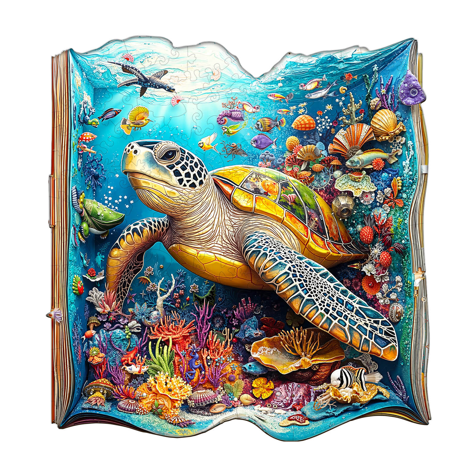 Turtle Story Wooden Jigsaw Puzzle
