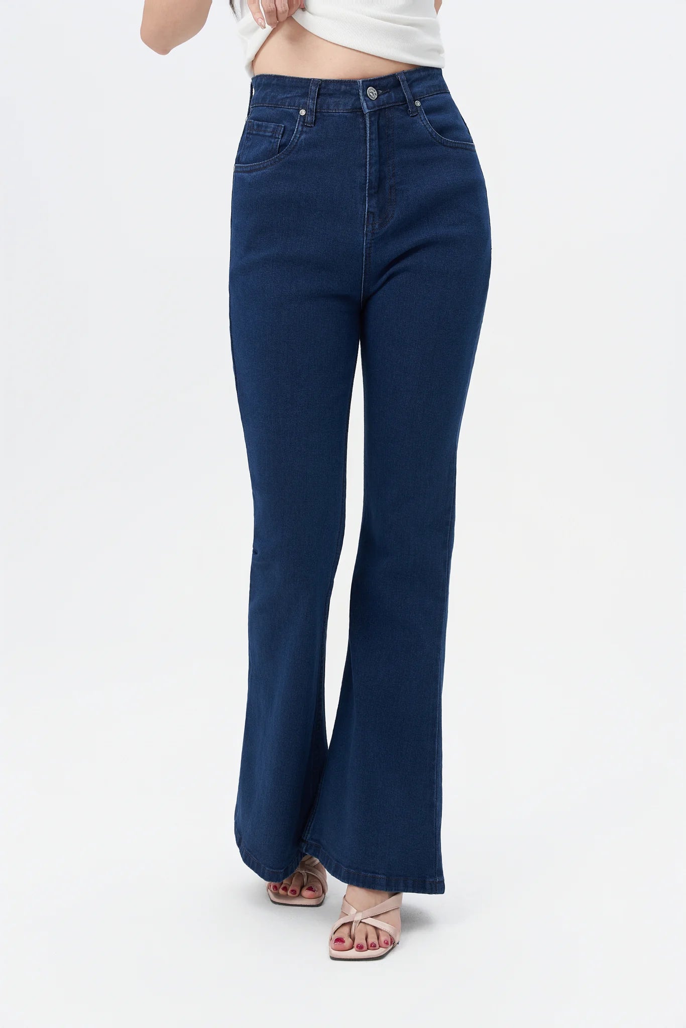 Dark Blue Bootcut Flare Jeans