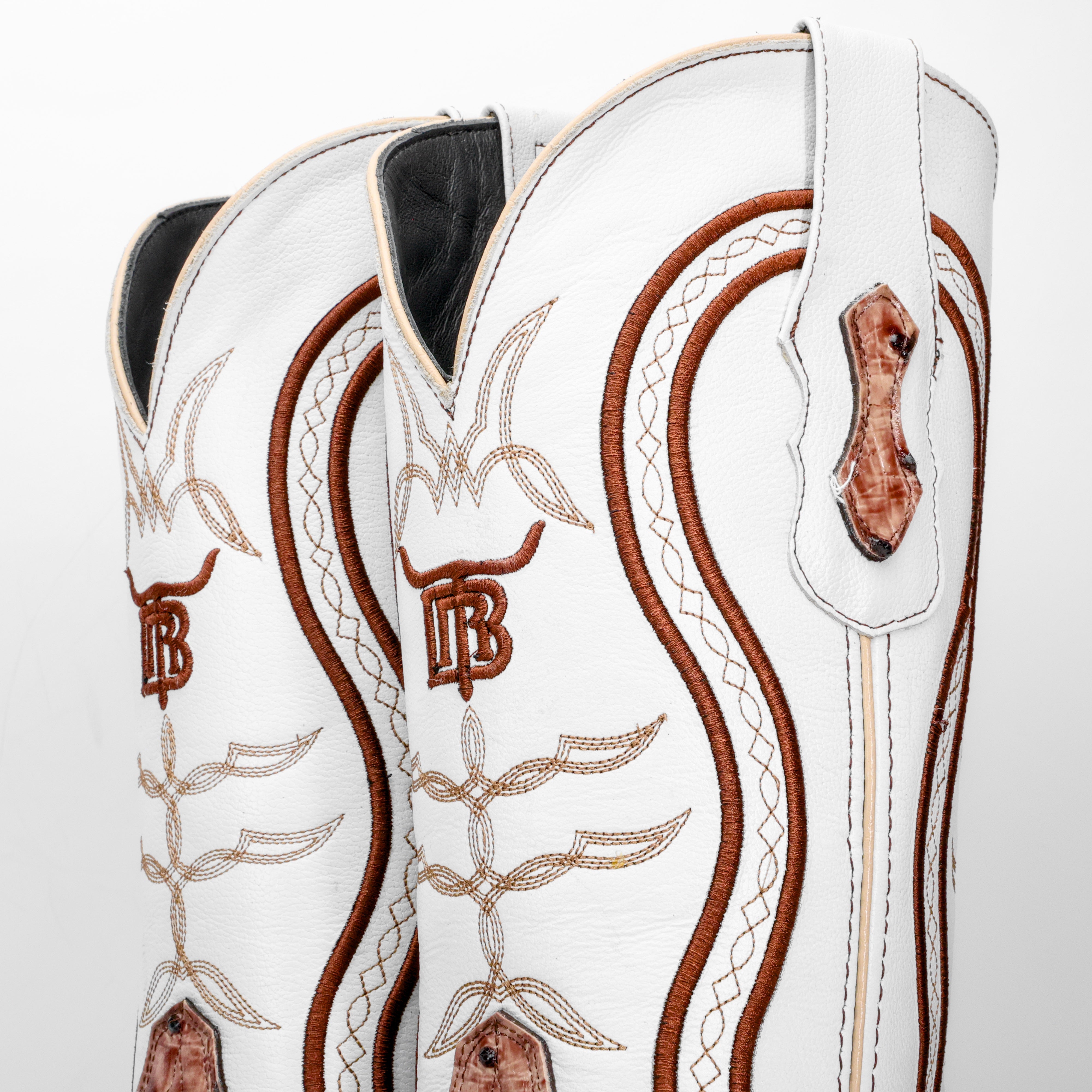 Orix Ostrich Leather Boots - Square Toe