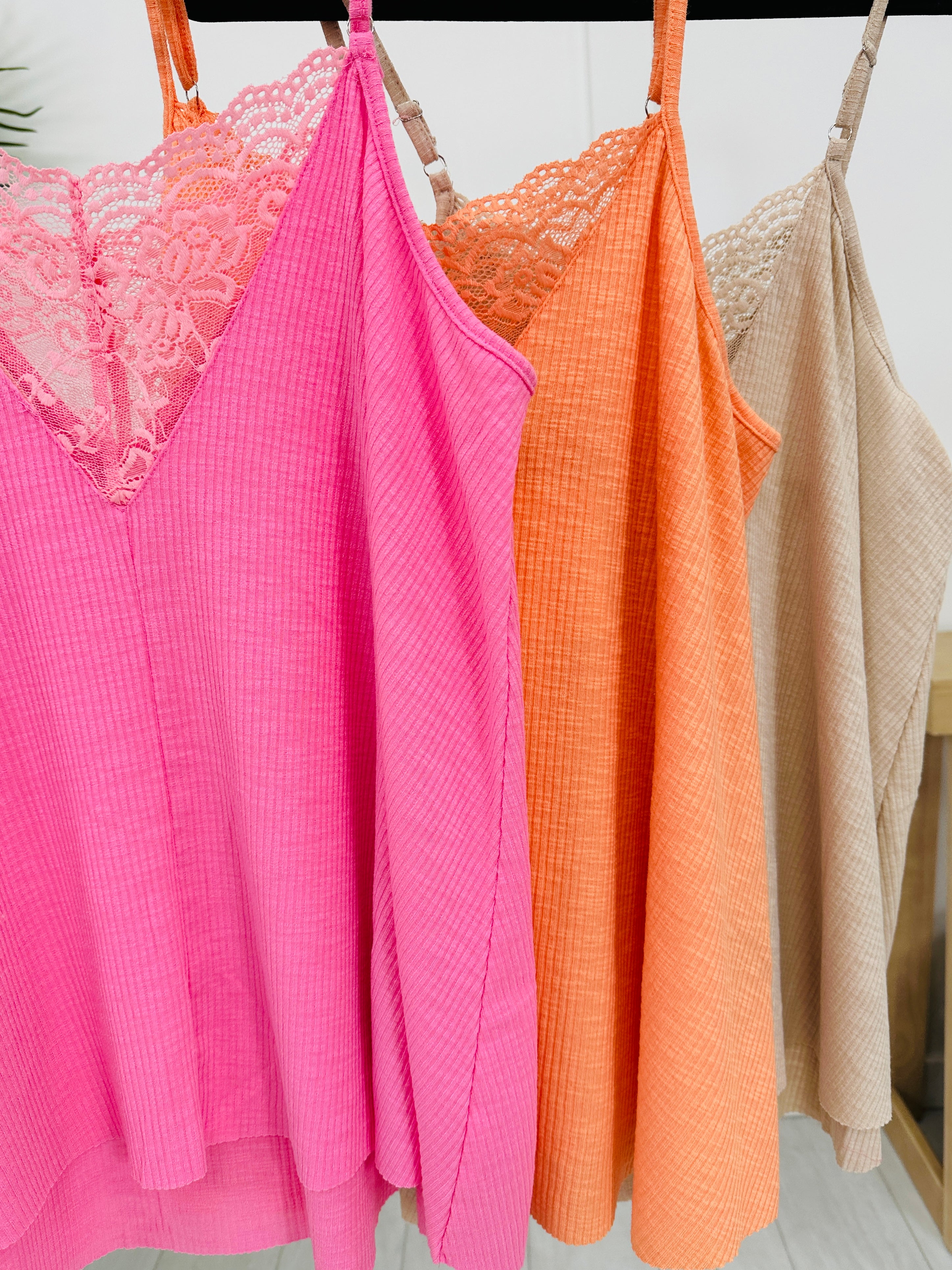 Delicate Desire Tank Top- Multiple Colors!