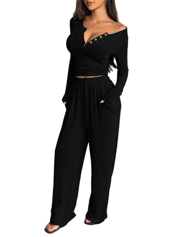 Women's Autumn and Winter Casual Pajama Set