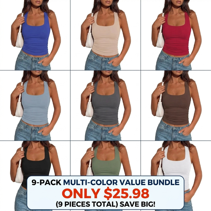 Womens Y2K Halter Backless Slim Fit Tank Top