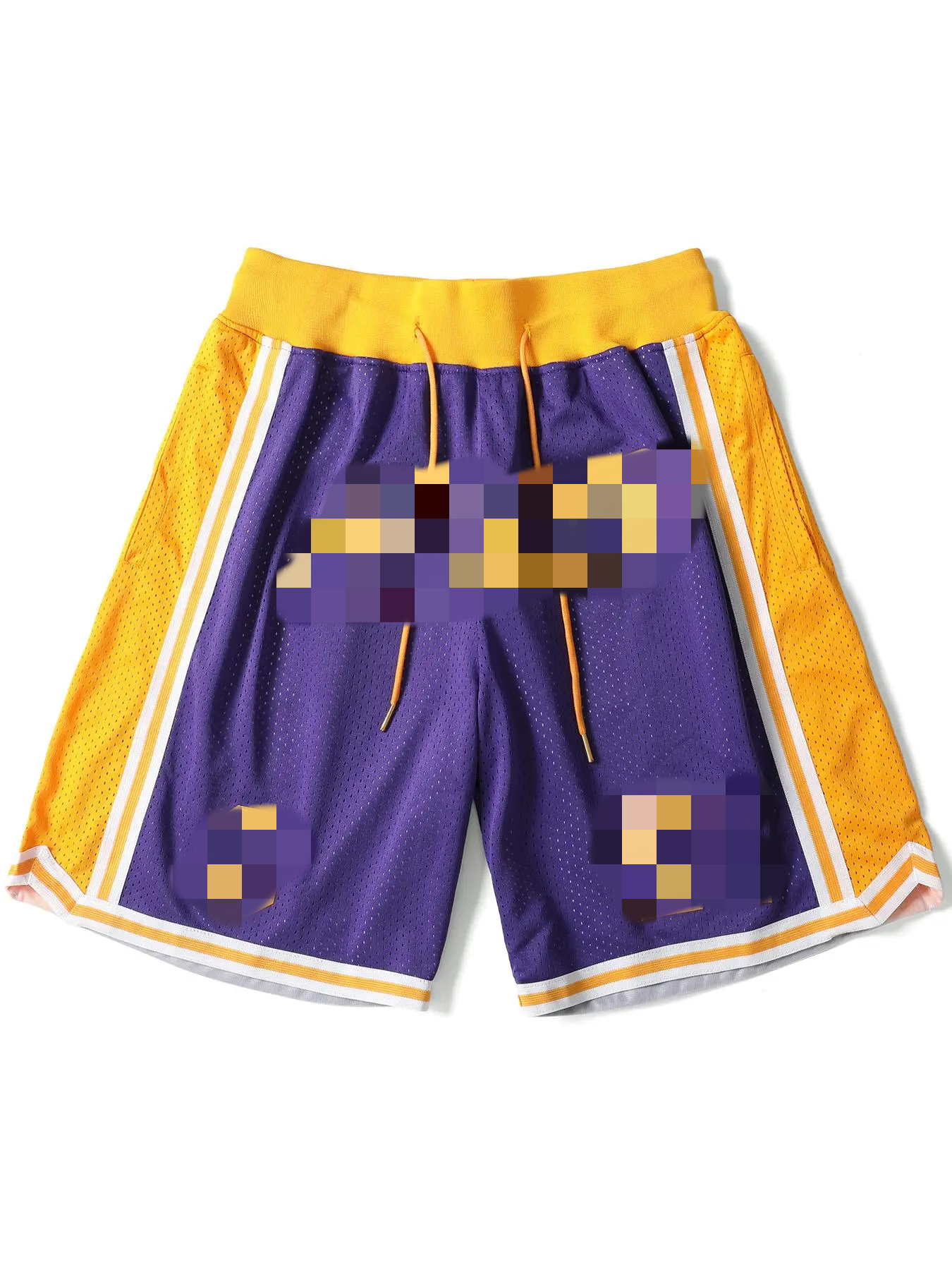 Men's Letter & Figure Embroidery Drawstring Waist Shorts