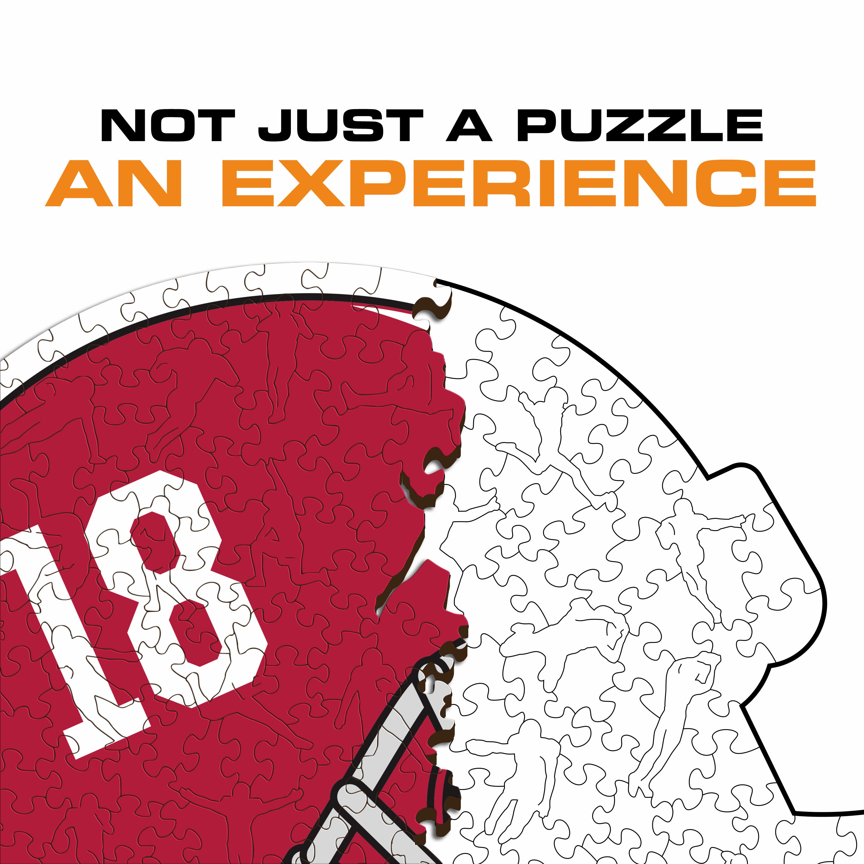 University of Alabama Helmet - Wooden Puzzle