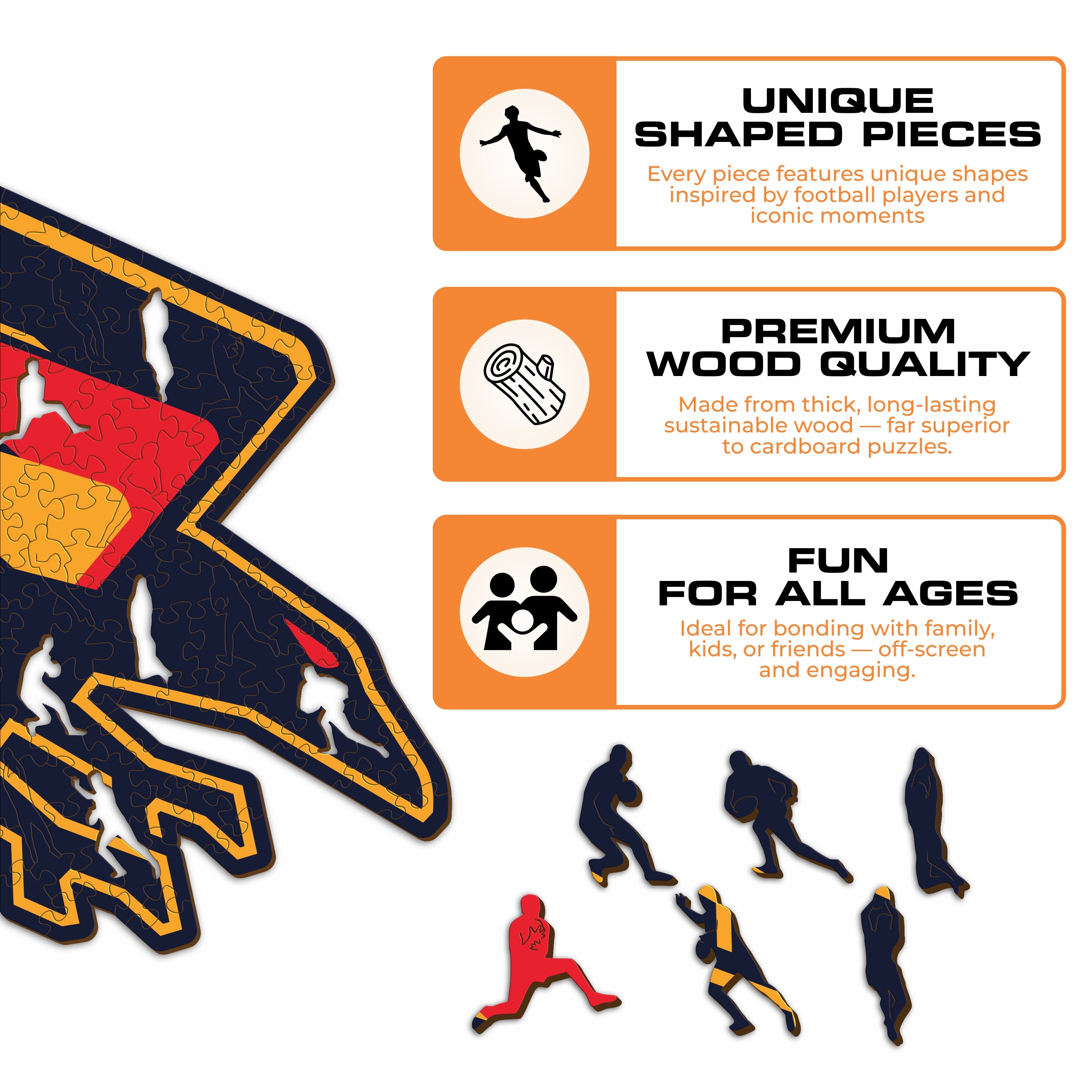 Adelaide FC Logo - Wooden Puzzle
