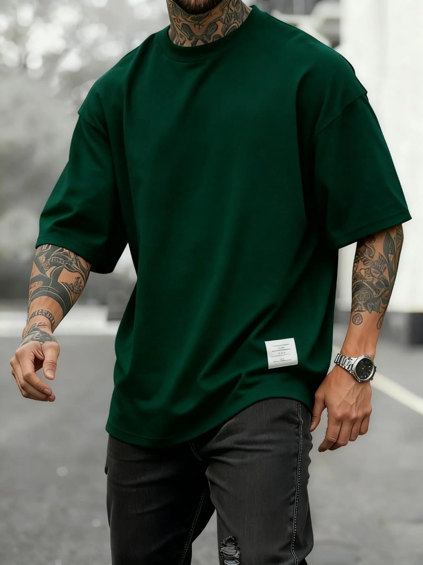 Men’s Ultra-Comfort Daily Essential Oversized Tee