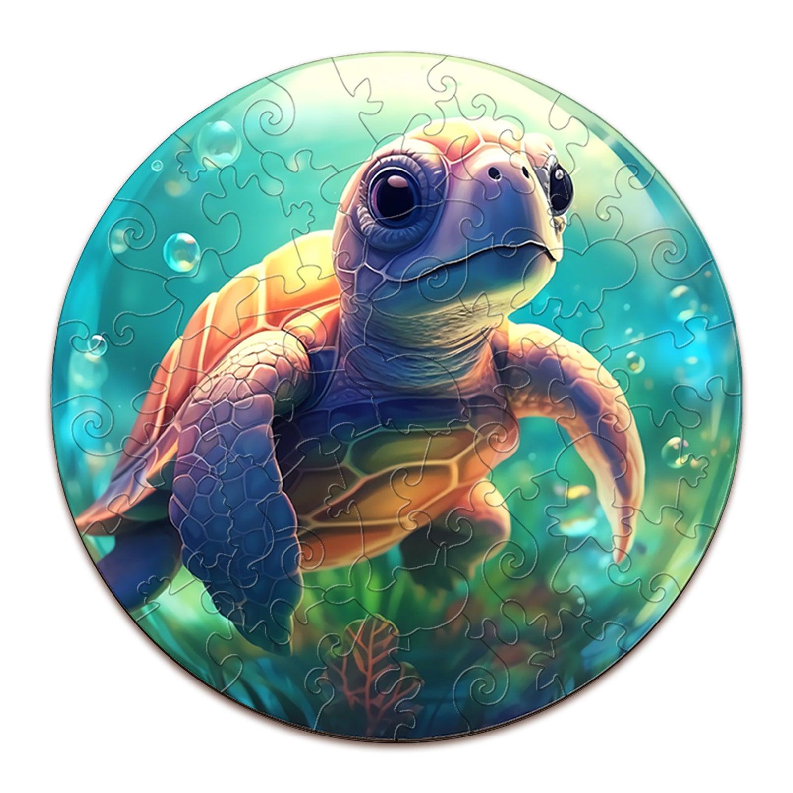 Cute Turtle Children's Wooden Jigsaw Puzzle