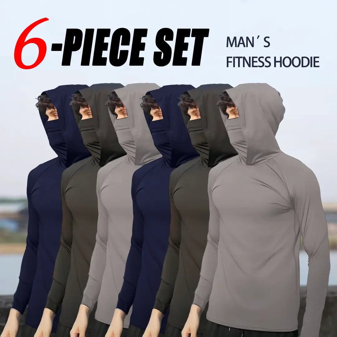 Men's Casual Hooded Pullover Set